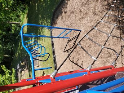 monkey bars at playground structure